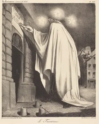 Le Fantome, by Honoré Daumier, ink, 1835