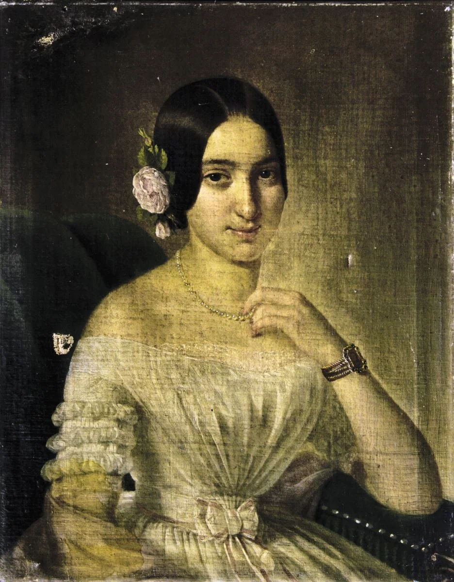 Portret de femeie, detail