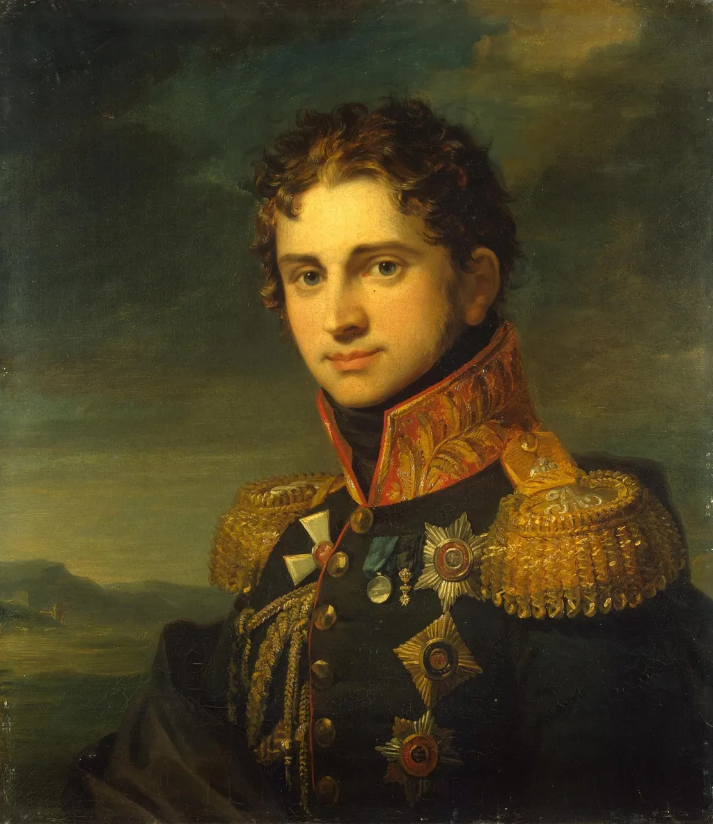 Count Pavel Stroganov, by George Dawe, oil, 1825