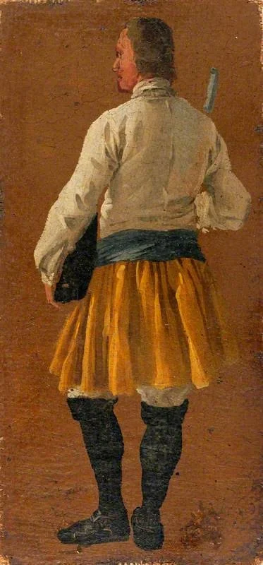 A Man Seen from Behind, detail