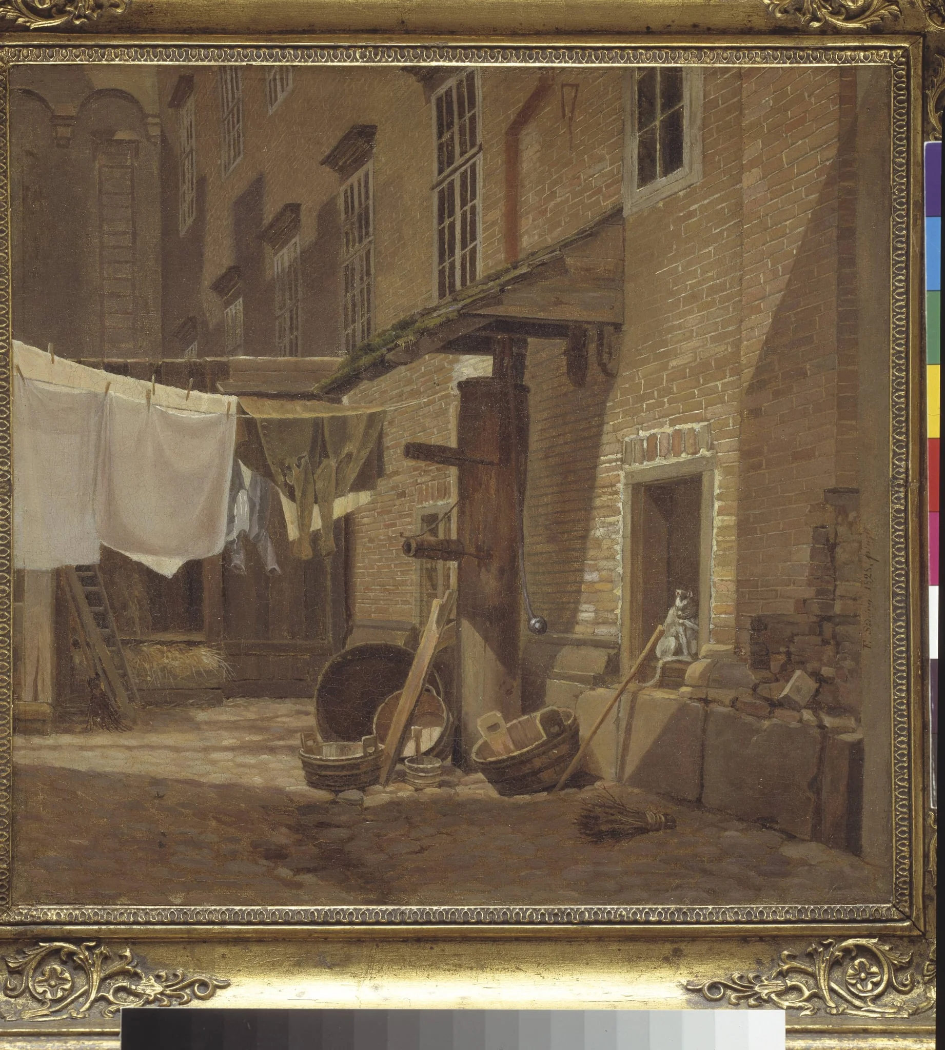 The Rear Courtyard of Charlottenborg Palace, detail