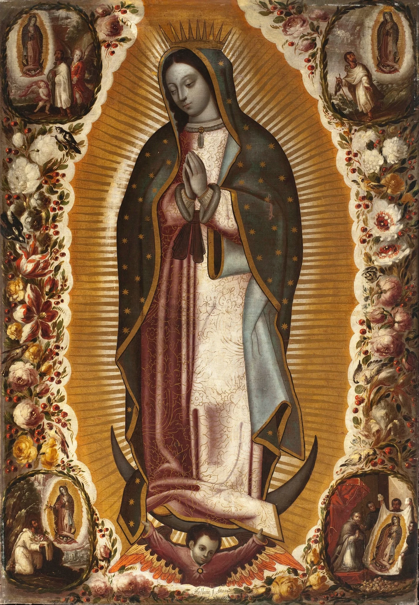 Virgin of Guadalupe, detail