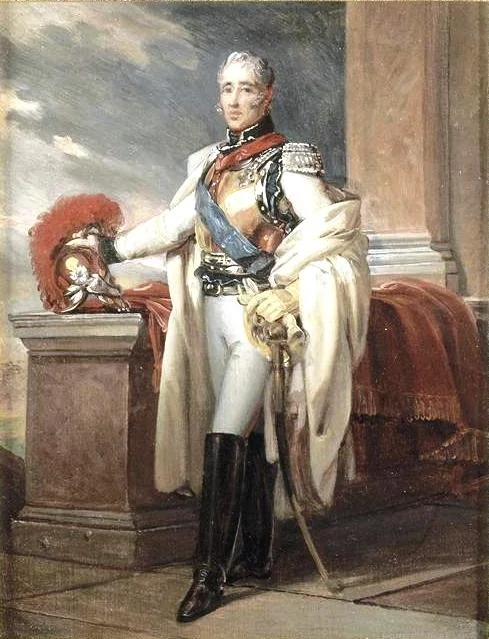 Charles-Philippe de France (1757-1836), comte d'Artois, en uniforme de colonel général des Carabiniers, vers 1815 (esquisse), detail
