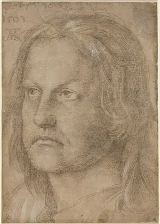 Portrait of a Man, by Albrecht Dürer, chalk, 1510