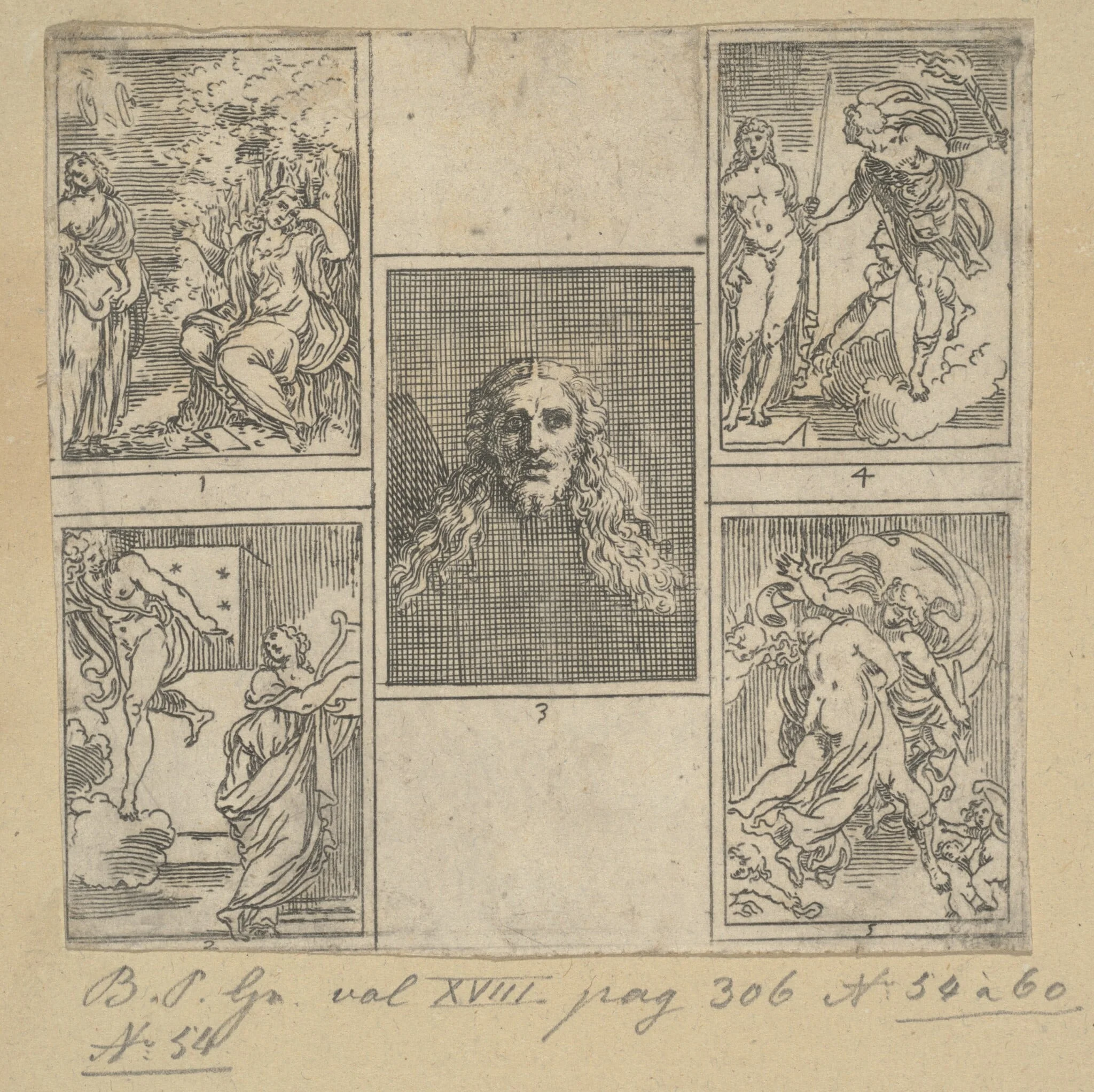 The Obsequies of Agostino Carracci: First Plate, detail