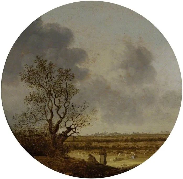 Landscape with figures, detail