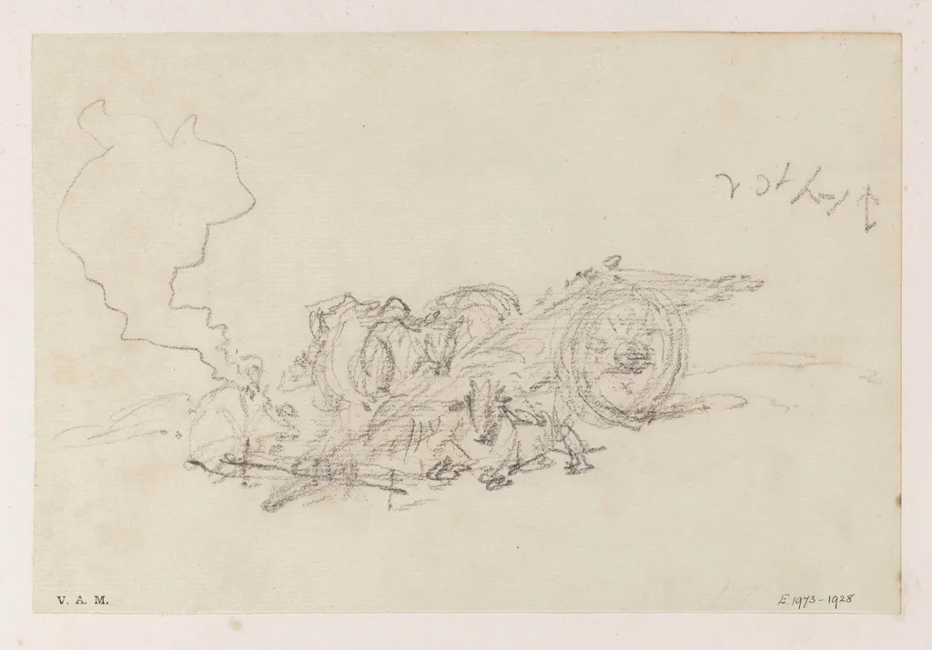 An Indian cart, by George Chinnery, 16