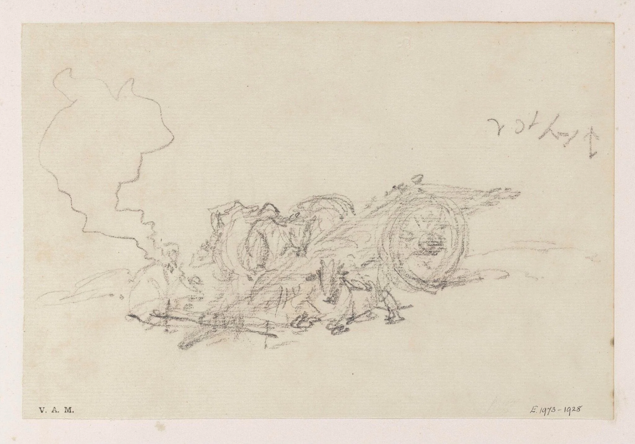 An Indian cart, detail