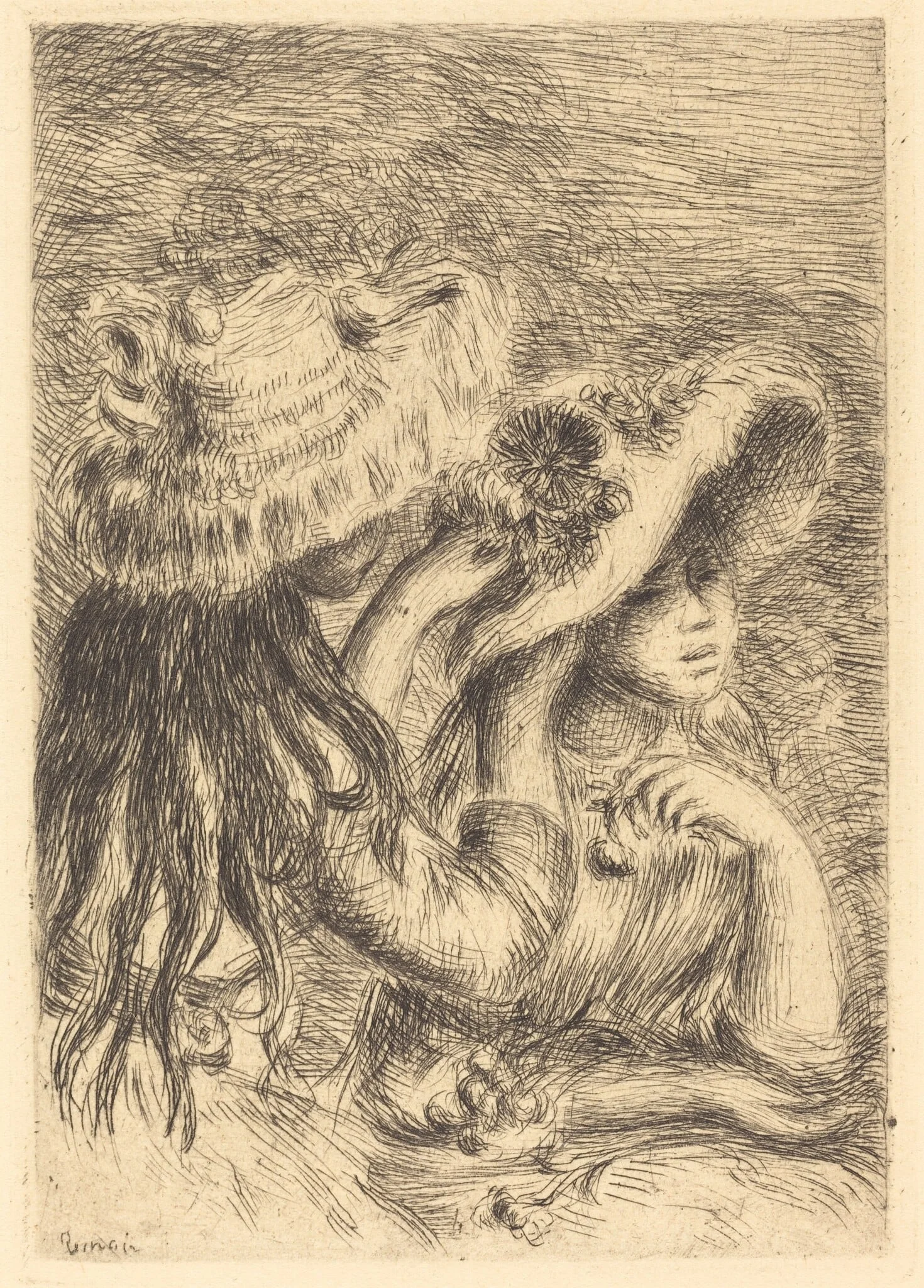 The Hat Pin (Le chapeau epingle), detail
