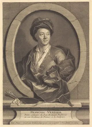 Francois Verdier, by Etienne Desrochers, ink, 1723