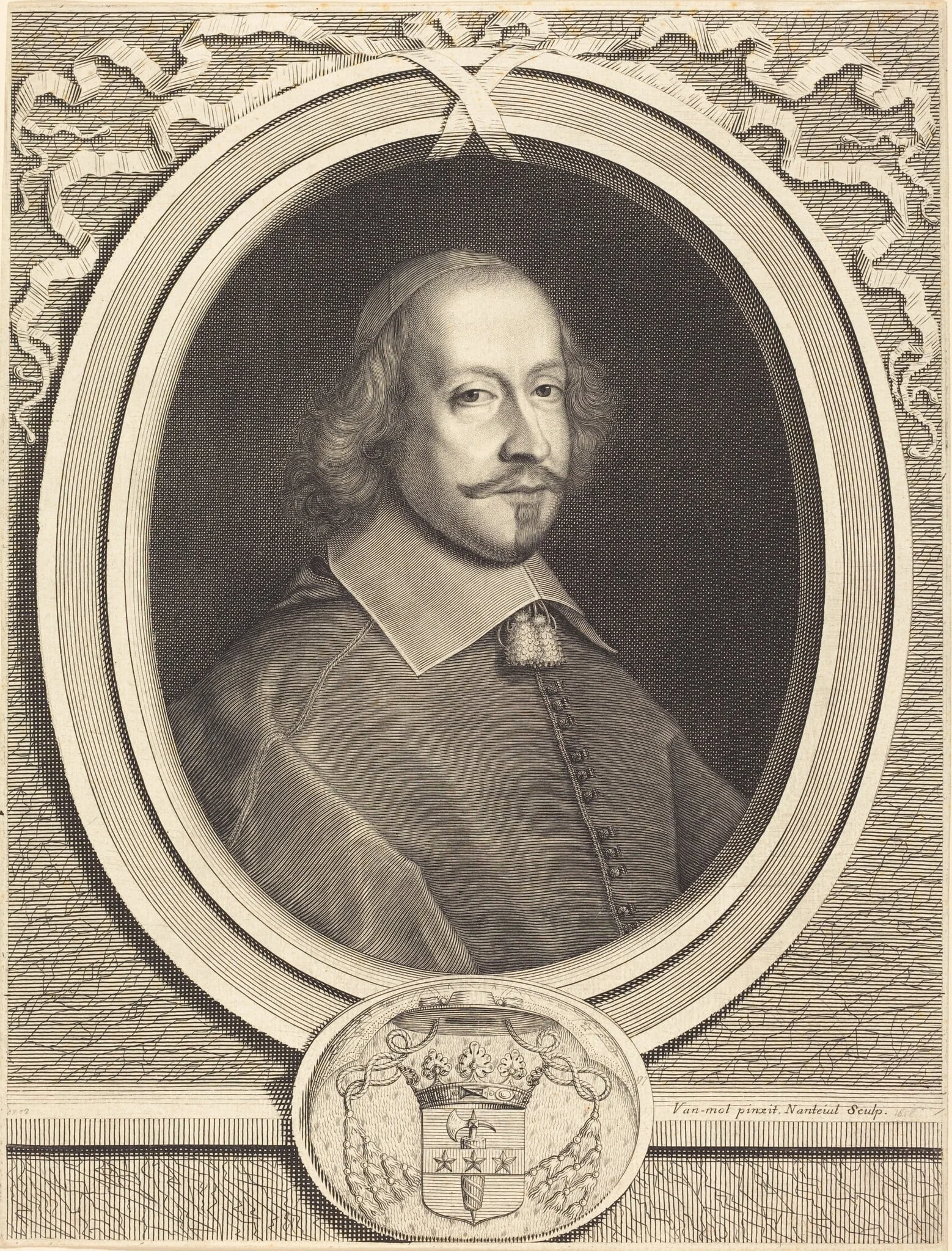 Cardinal Jules Mazarin, detail