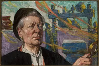 Self-portrait, by Ludwik Stasiak, oil, 1901
