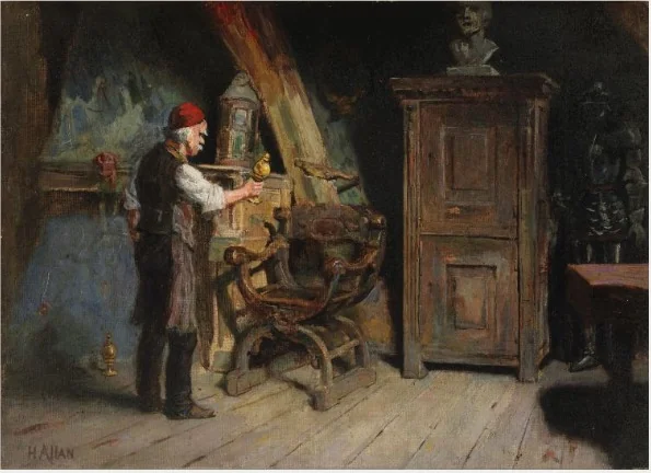 A Dutch Interior, detail