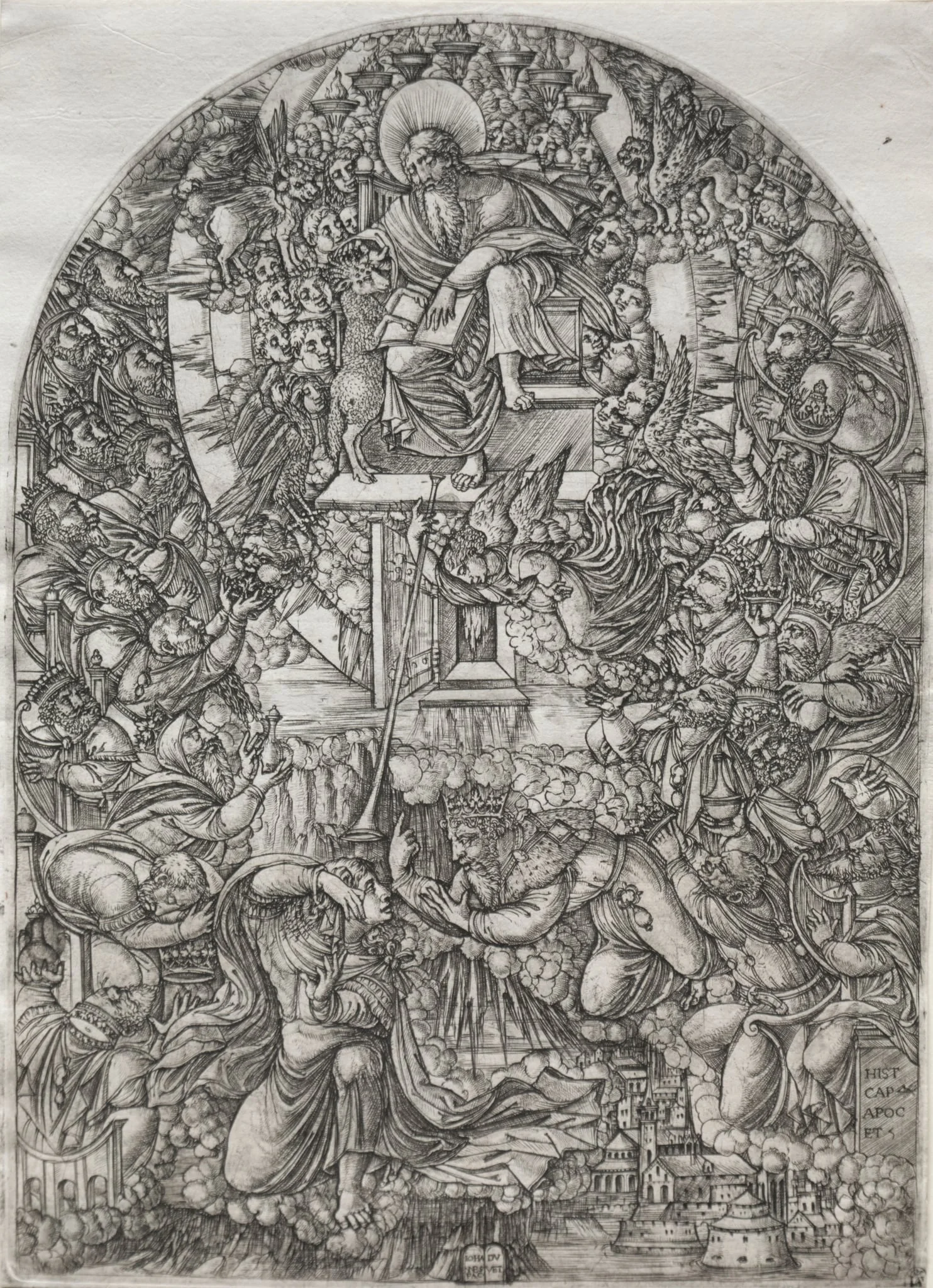 The Apocalpse: St. John Summoned to Heaven, detail