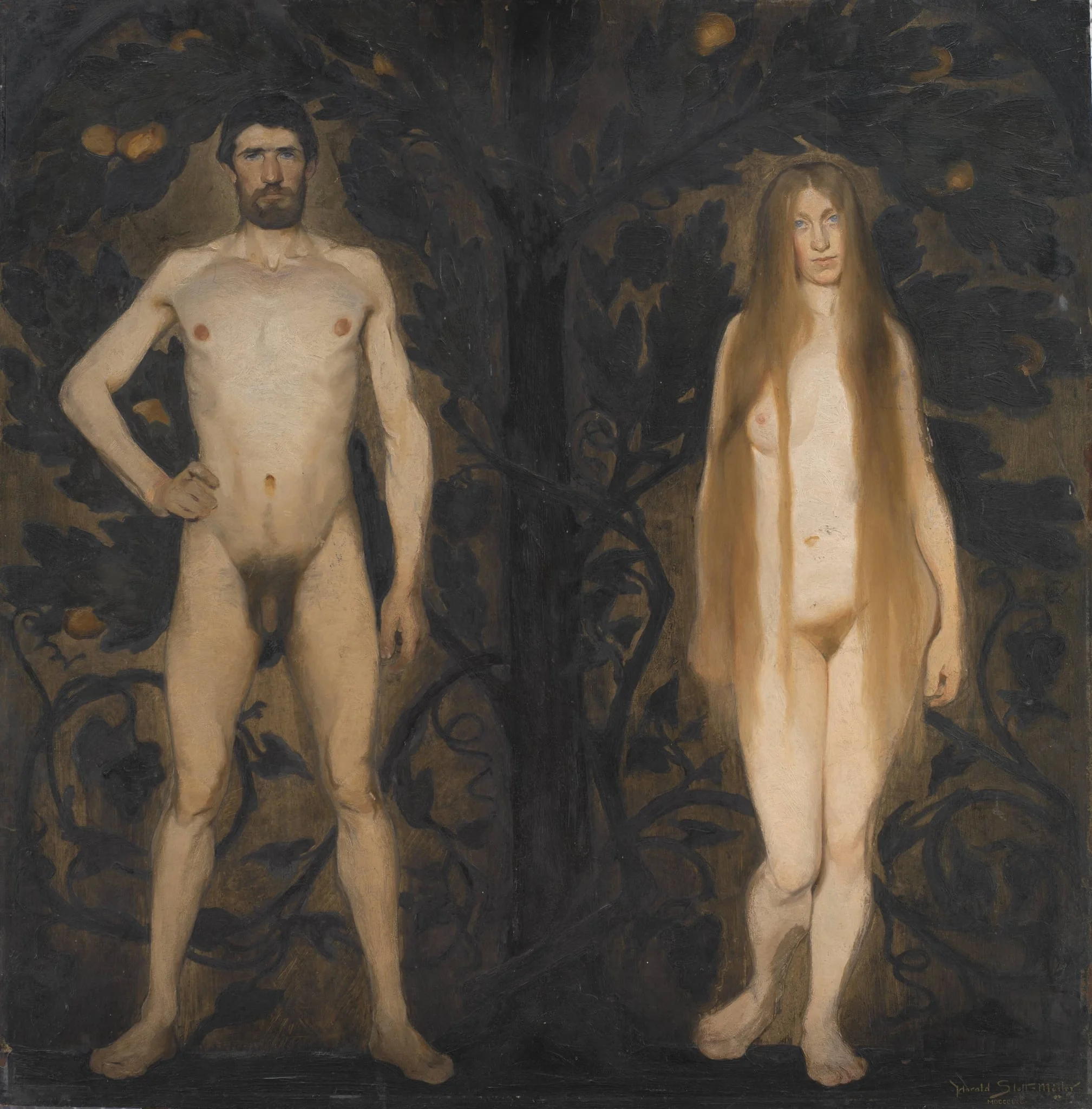 Adam and Eve, detail