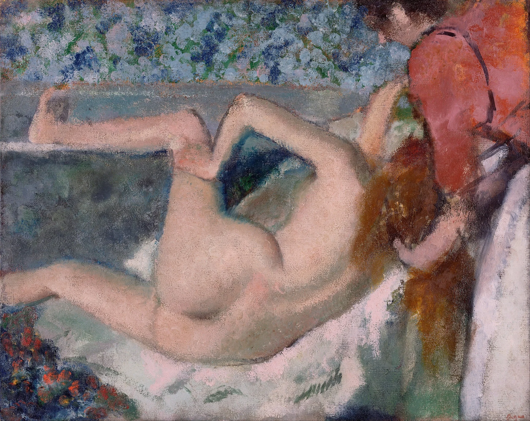 After the Bath, detail