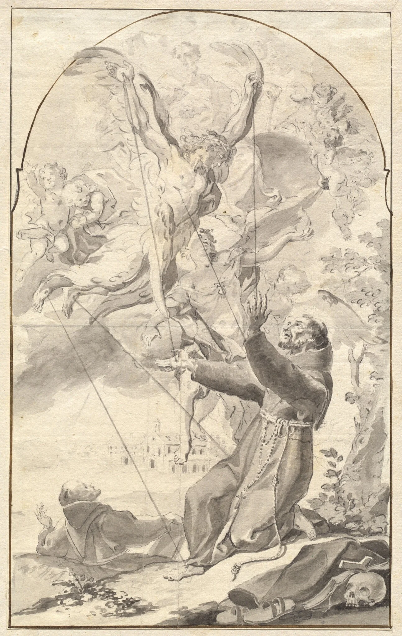 The Stigmatization of Saint Francis, detail