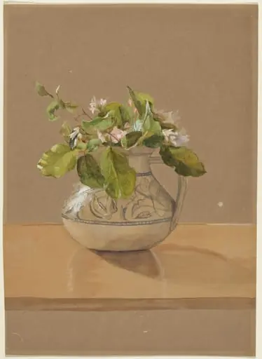 Flowers in a Pitcher, by Fidelia Bridges