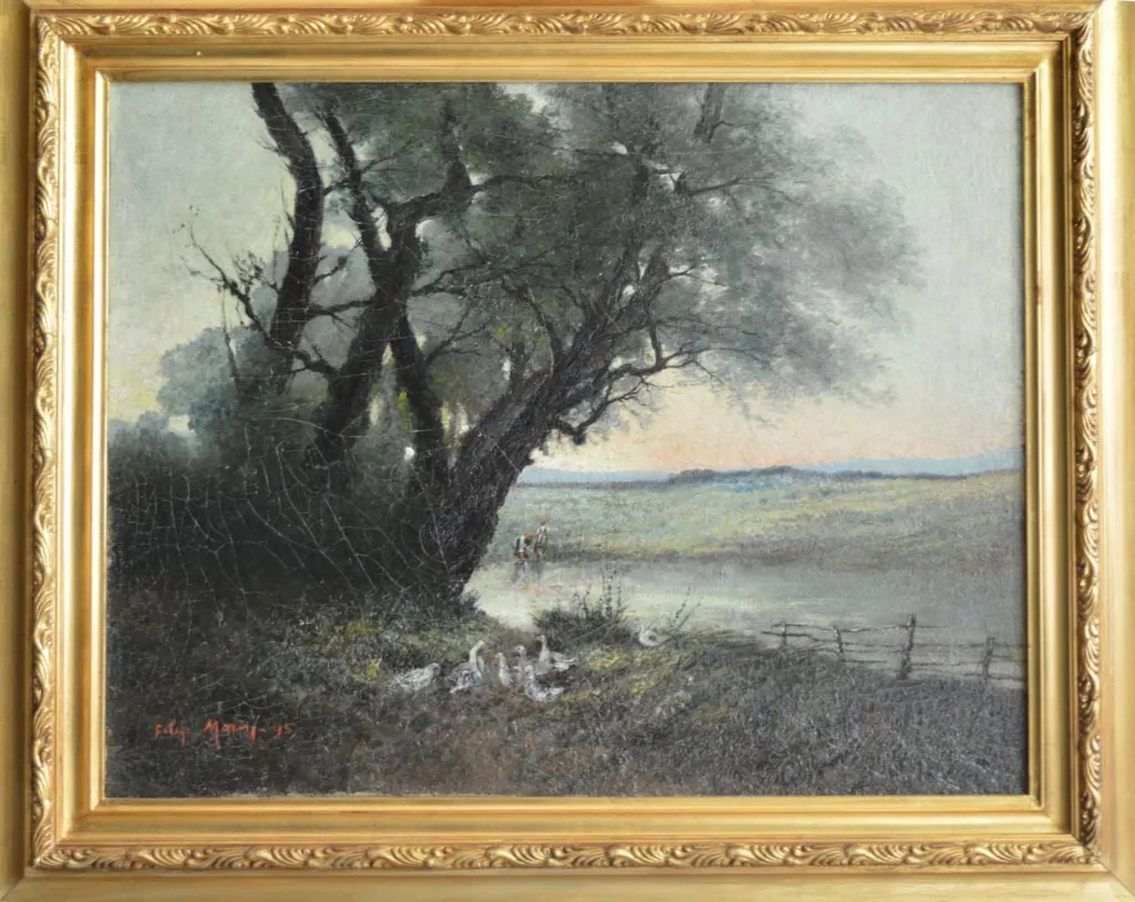 Peisaj cu baltă, by Filip Marin, unspecified