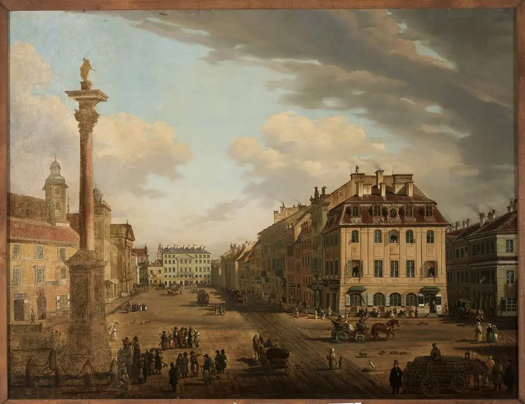 View from the Castle Square towards Krakowskie Przedmieście, by Filip Romanowski