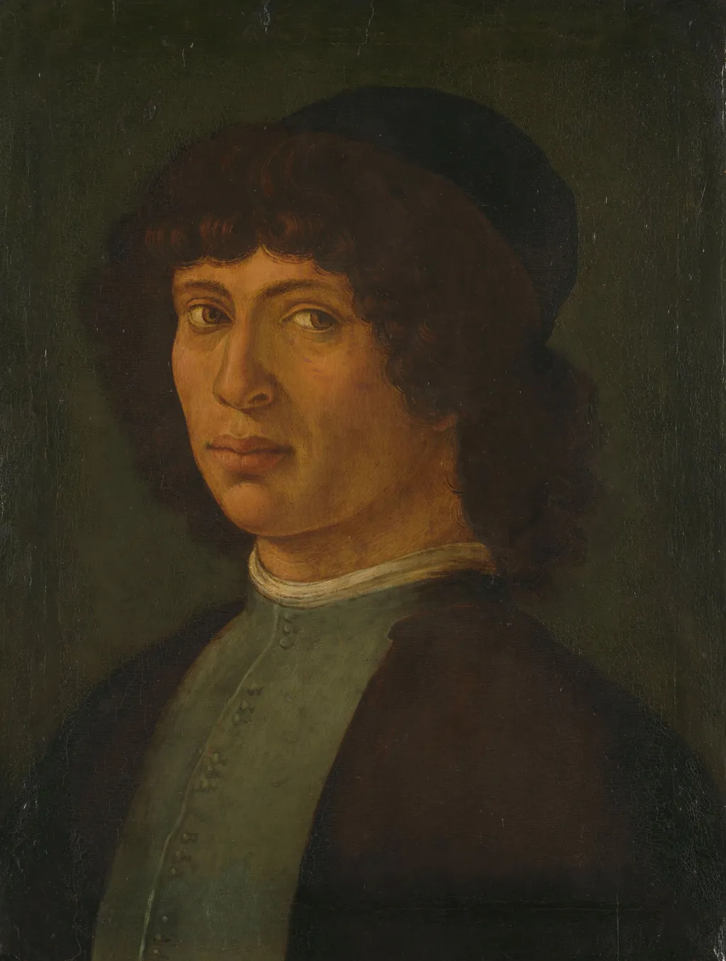 Portrait of a young man, by Filippino Lippi, oil
