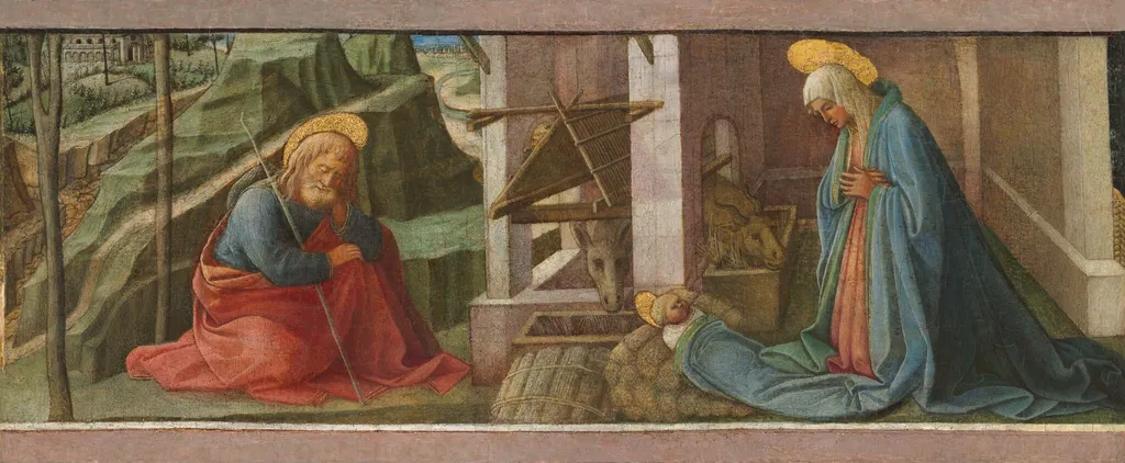 The Nativity, by Filippo, Fra Lippi, oil, 1445