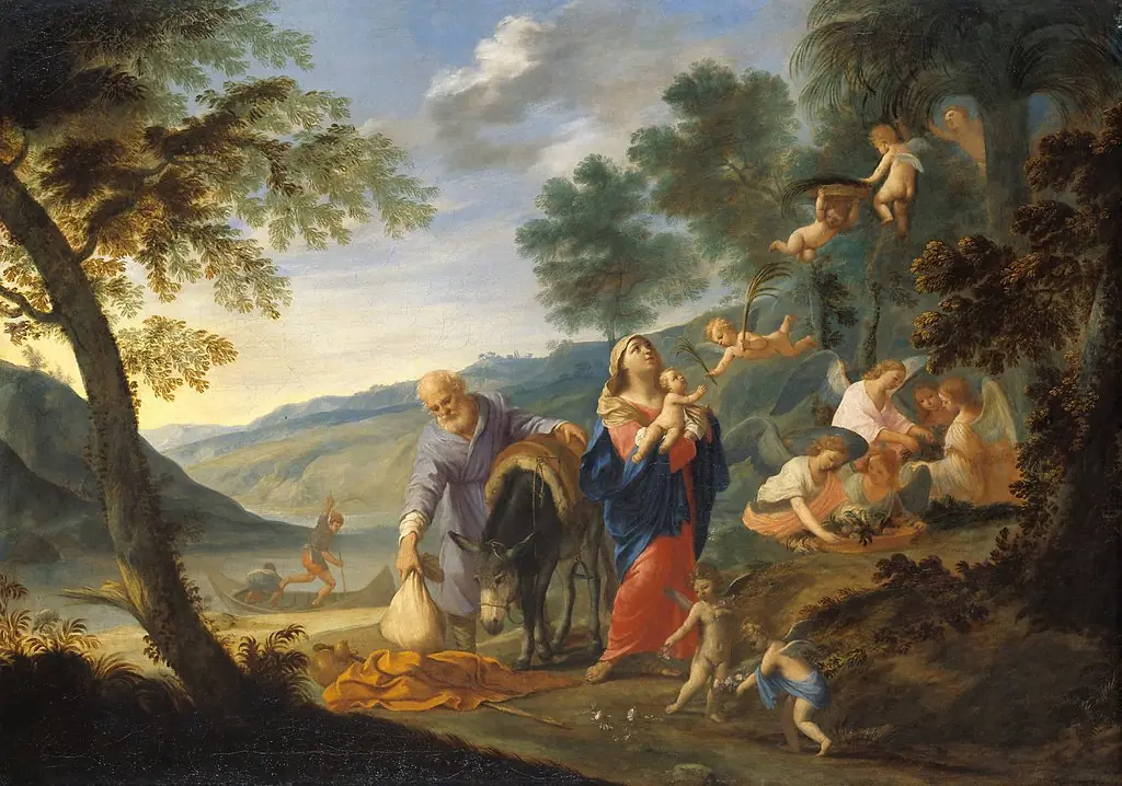 The Rest on the Flight into Egypt, by Filippo Lauri