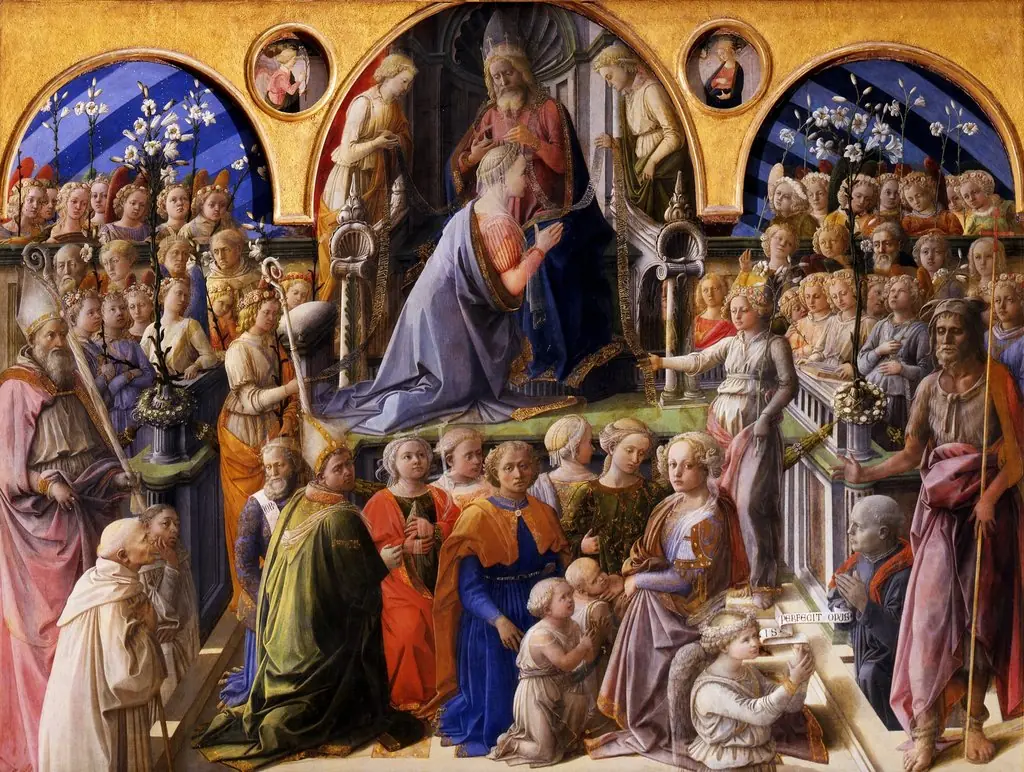 Coronation of the Virgin, by Filippo Lippi