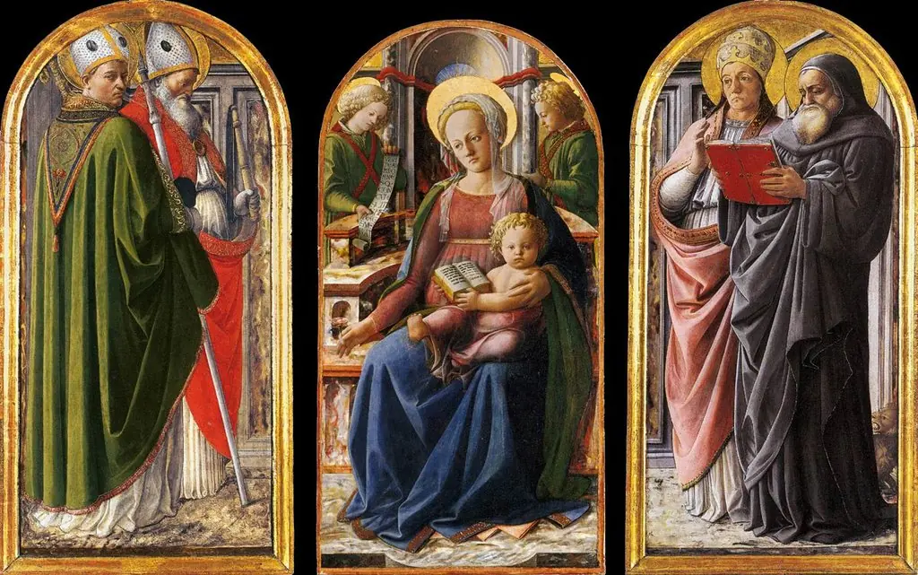 Madonna and Child with Angels and Saints, by Filippo Lippi