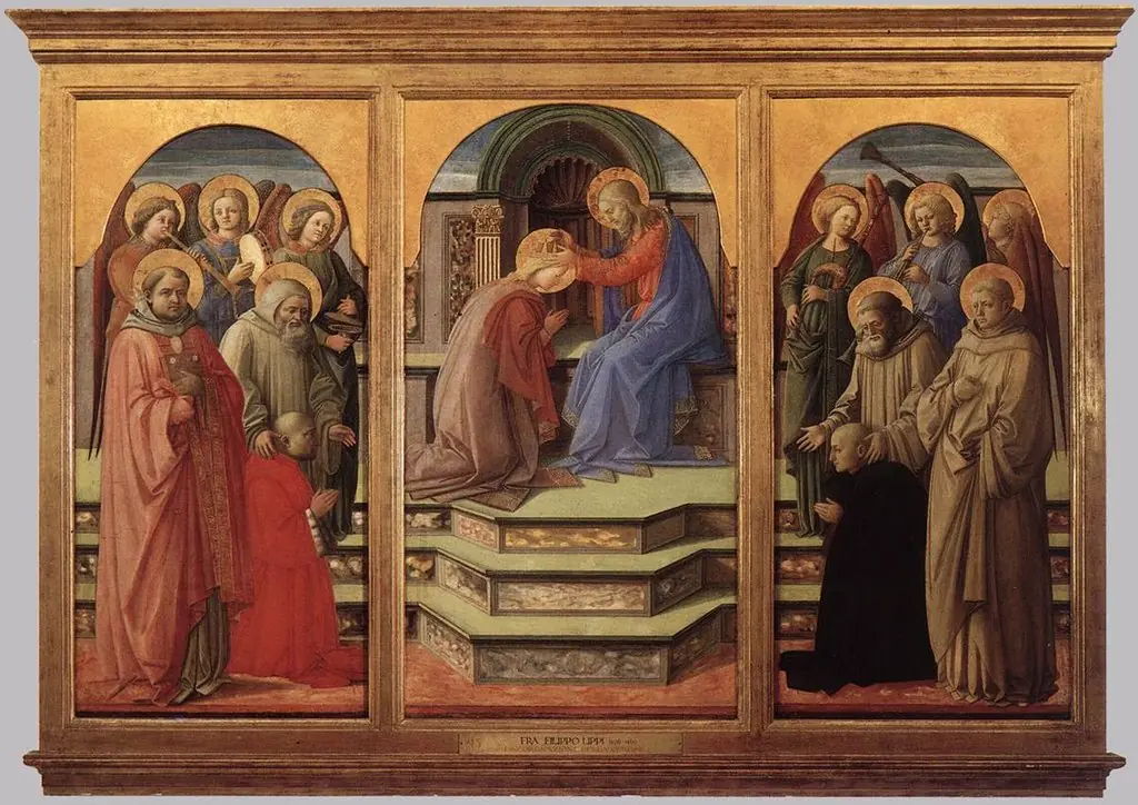 Marsuppini Coronation, by Filippo Lippi, 1444