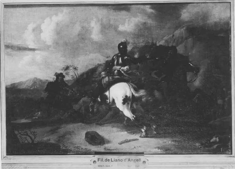 Equestrian fight, by Filippo Napoletano