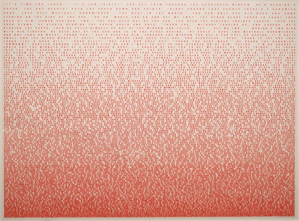 Untitled, by Fiona Banner, ink, 1998