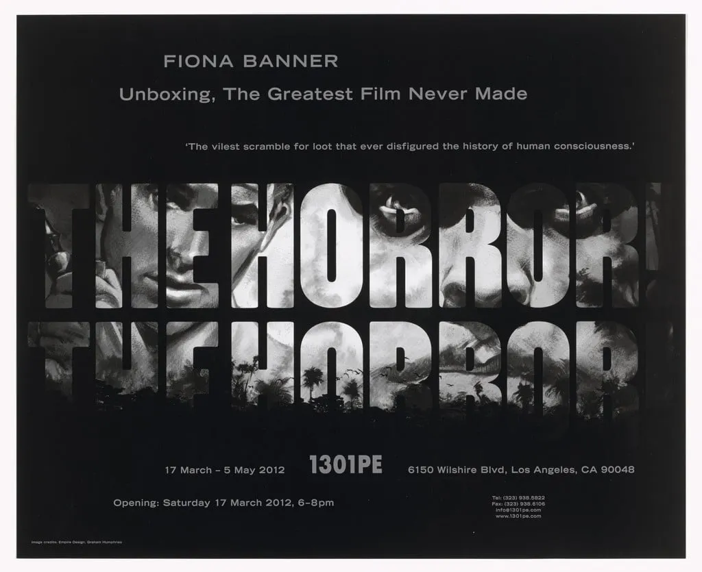 Untitled, by Fiona Banner, 2012