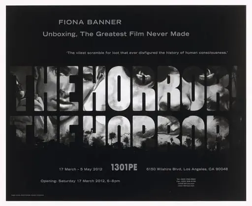 Untitled, by Fiona Banner