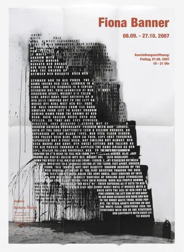 Untitled, by Fiona Banner