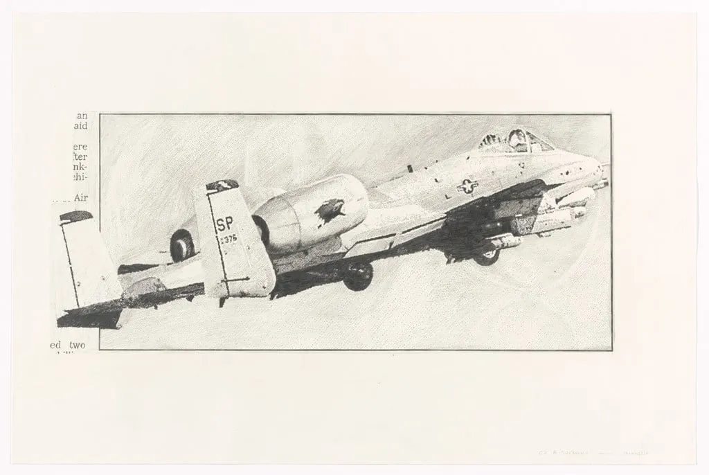 Untitled, by Fiona Banner, graphite, 1994