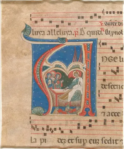 The Three Holy Women at the Tomb, by First Master of the Cortona Antiphonaries