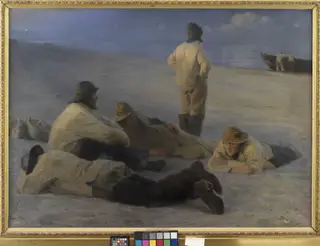 Fishermen at Skagen Beach