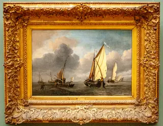 Fishing boats pushing off