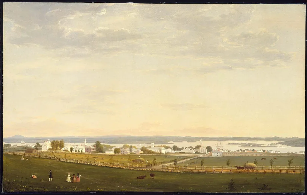 Castine, Maine, by Fitz Henry Lane, oil, 1856