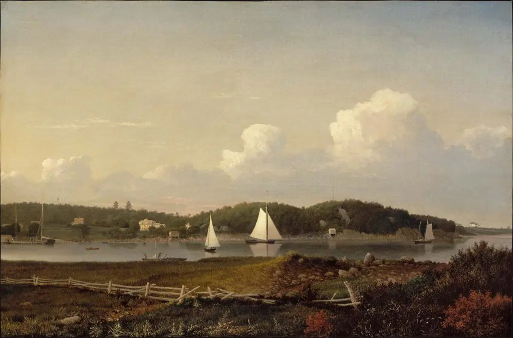 Fresh Water Cove from Dolliver's Neck, Gloucester, by Fitz Henry Lane