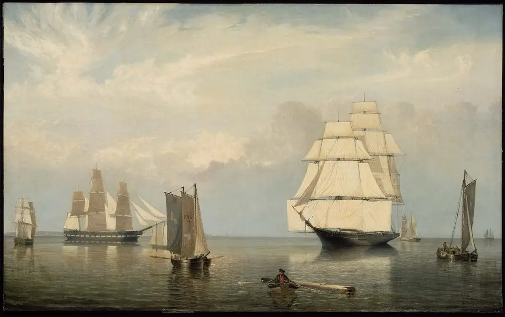 Salem Harbor, by Fitz Henry Lane