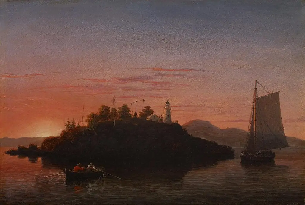 View of Camden Mountains from Penobscot Bay, by Fitz Henry Lane