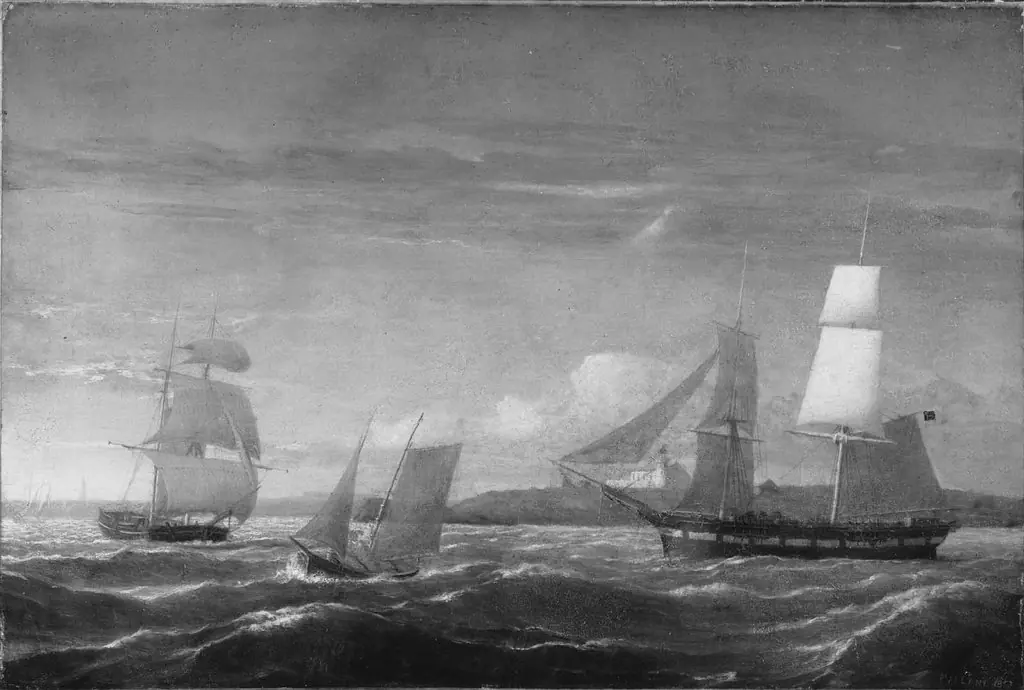 View of Portland Harbor, by Fitz Henry Lane