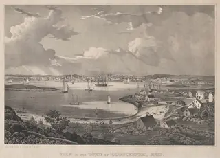 View of the Town of Gloucester, Mass., by Fitz Henry Lane, 1836
