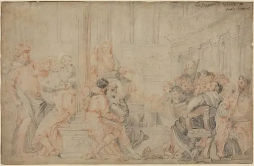 Christ among the Doctors, by Flemish 17th century