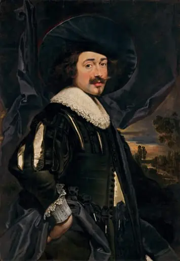 Portrait of a Man in a Wide-Brimmed Hat, by Flemish 17th century
