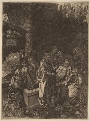 The Entombment, by Flemish 17th century