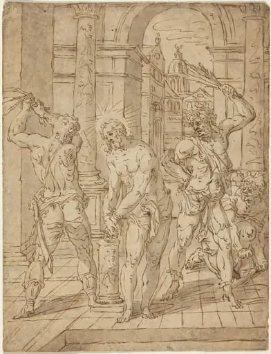 The Flagellation of Christ, by Flemish 17th century
