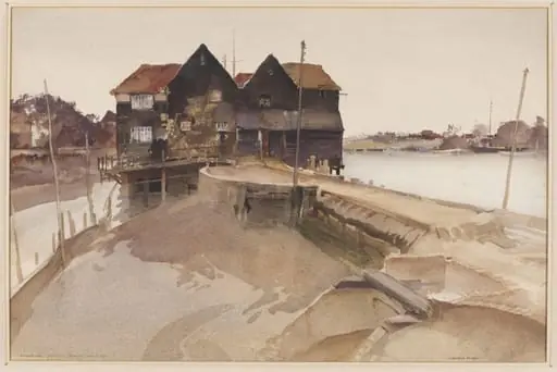 Birdham Mill, Chichester Channel, by Flint
